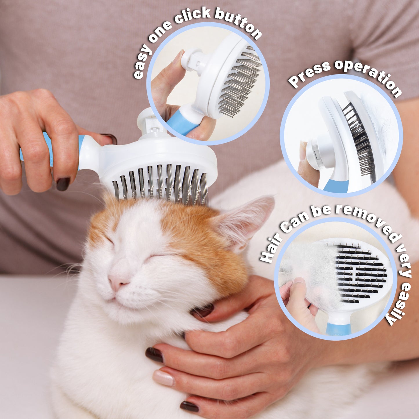 Self-Cleaning Brush for Cats: A revolutionary grooming solution with soft bristles. Easy maintenance and reduced shedding. A happy, well-groomed cat awaits