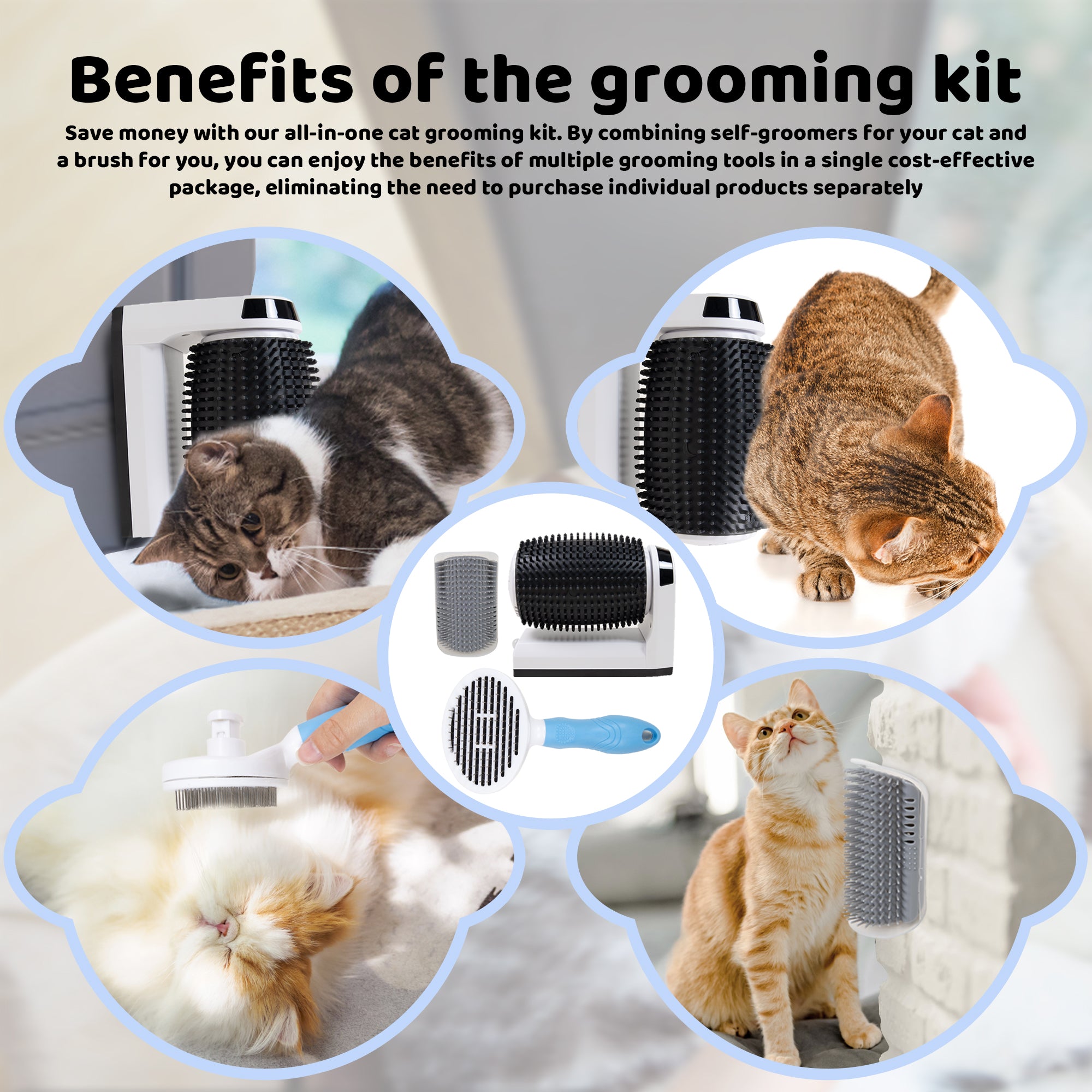 Cat self clearance groomer