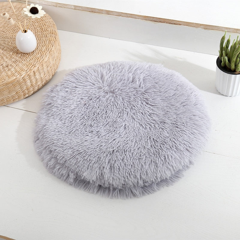 Plush Pet Bed: Luxurious Fluffy Comfort for Cats and Small to Medium Dogs