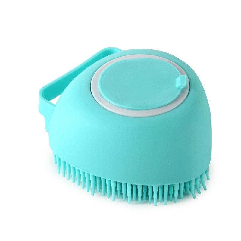 Silicone Bristle Pet Brush: The Ultimate Bathing and Grooming Experience. Elevate your pet's grooming routine with our versatile Pet Shampoo Brush. Soft silicone bristles deliver a gentle massage and efficient cleaning, ensuring a clean and healthy coat.