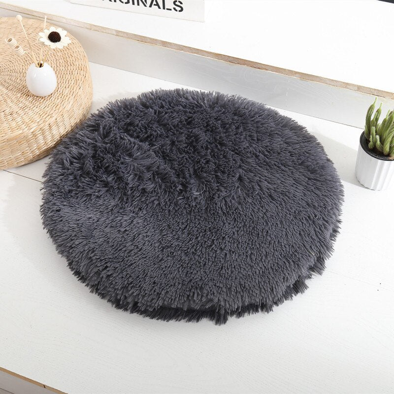 Plush Pet Bed: Luxurious Fluffy Comfort for Cats and Small to Medium Dogs