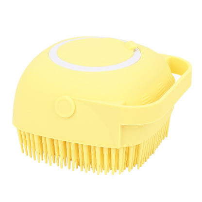 Pet Shampooing Made Easy: Silicone Bristle Grooming Brush for Dogs and Cats. Make bath time a breeze with our Pet Shampoo Brush. The soft silicone bristles promote relaxation while efficiently distributing shampoo. Suitable for all breeds and sizes.