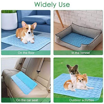 Comfy Cooling Mat for Dogs and Cats of All Sizes! Suitable for Outdoor and Indoor Use, Perfect for Summer and Hot Weather!