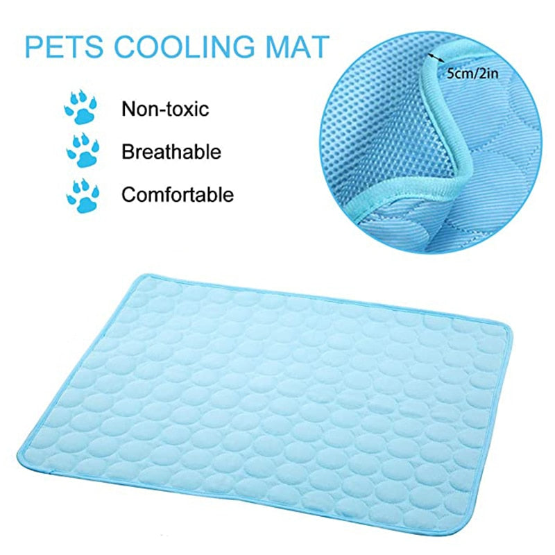 Comfy Cooling Mat for Dogs and Cats of All Sizes! Suitable for Outdoor and Indoor Use, Perfect for Summer and Hot Weather!