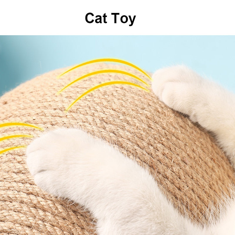 This sisal cat toy is a great pet gift idea, and an eco-friendly cat toy.
