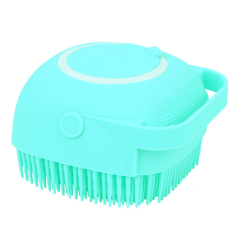 Massaging Pet Scrubber: Say Goodbye to Dirt and Stress for Your Pets. Our Pet Massage Grooming Scrubber is a game-changer for bath time. It combines massage and shampoo application, making grooming a breeze for dogs and cats of all sizes.