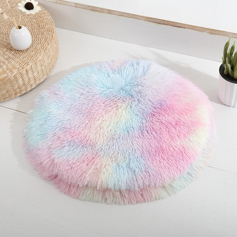 Plush Pet Bed: Luxurious Fluffy Comfort for Cats and Small to Medium Dogs