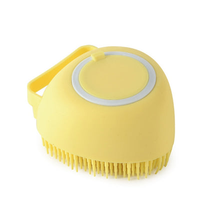 Pet Bathing Brush with Soft Silicone Bristles: Your Pet's Best Friend. Discover the joy of grooming with our Pet Shampoo Brush. Soft silicone bristles provide a gentle massage while removing dirt, debris, and loose hair. Suitable for all breeds.