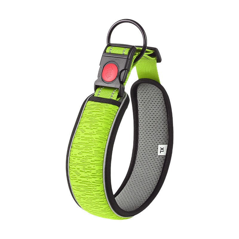 Adjustable 3D Big Dog Collar: Comfortable, Breathable, and Reflective for Small and Large Dogs, Anti-Choke with Padded Support - Top-notch Pet Supplies for Your Puppies!