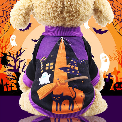Spooky and Cozy: Cute and Funny Halloween Costumes for Small Dogs - Warm Halloween-Themed Jacket for Pets - Great for Fall and Winter!