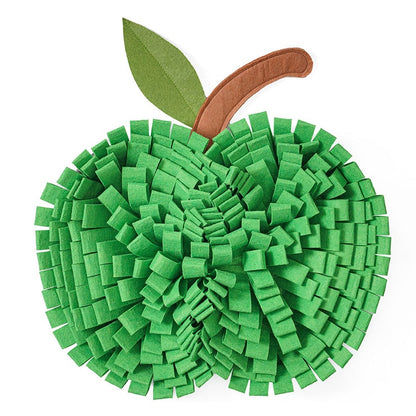 Apple-Shaped Dog Snuffle Mat - The Ultimate Foraging Experience for Your Furry Friend. Treat your dog to the ultimate foraging experience! Our apple-shaped snuffle mat satisfies their natural instincts and keeps them engaged.