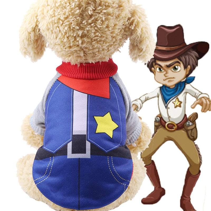 Spooky and Cozy: Cute and Funny Halloween Costumes for Small Dogs - Warm Halloween-Themed Jacket for Pets - Great for Fall and Winter!