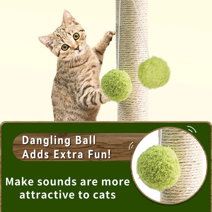 Attractive Cat Play Area with Engaging Sounds from Hanging Balls