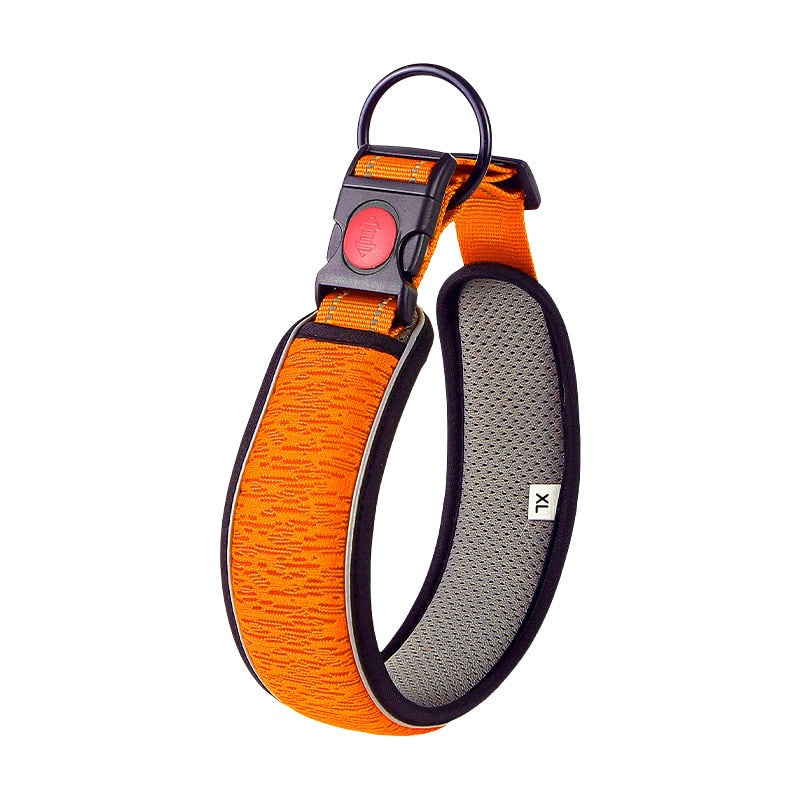 Adjustable 3D Big Dog Collar: Comfortable, Breathable, and Reflective for Small and Large Dogs, Anti-Choke with Padded Support - Top-notch Pet Supplies for Your Puppies!