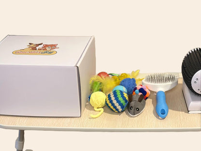 Pamper Your Kitty - Experience the ultimate in cat care with our Care Cat Package. From New Kitten Goody Box to Catnip Toys and Pet Grooming Brushes, this set is perfect for a luxurious self-grooming session.