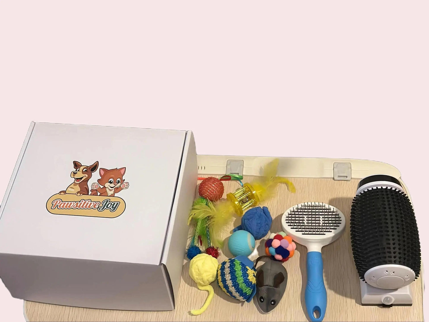 Surprise Toys Galore - Elevate your cat's playtime with our Care Cat Package. New Kitten Goody Box features Catnip Toys, Pet Grooming Brushes, and a variety of Surprise Toys. A must-have for cat enthusiasts!