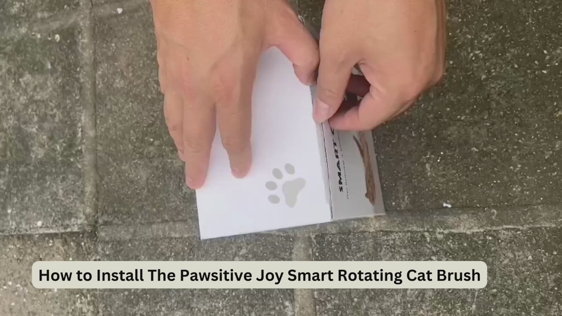 How to install the Automatic Smart Cat Brush, step by step video guide.