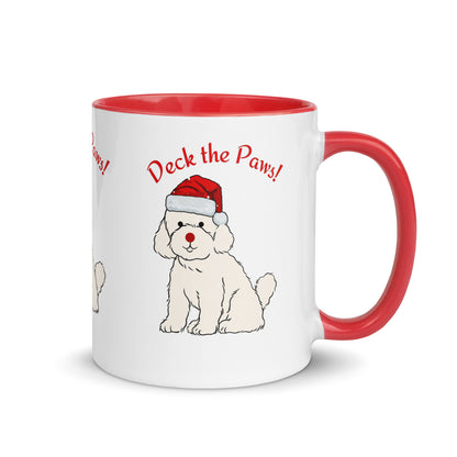 Festive Christmas Drinkware with Natural Tones and Cute Design. Elevate your holiday decor with our festive Christmas drinkware. The natural tones and adorable 'Deck the Paws' design make it a must-have for hot cocoa and hot chocolate lovers. 