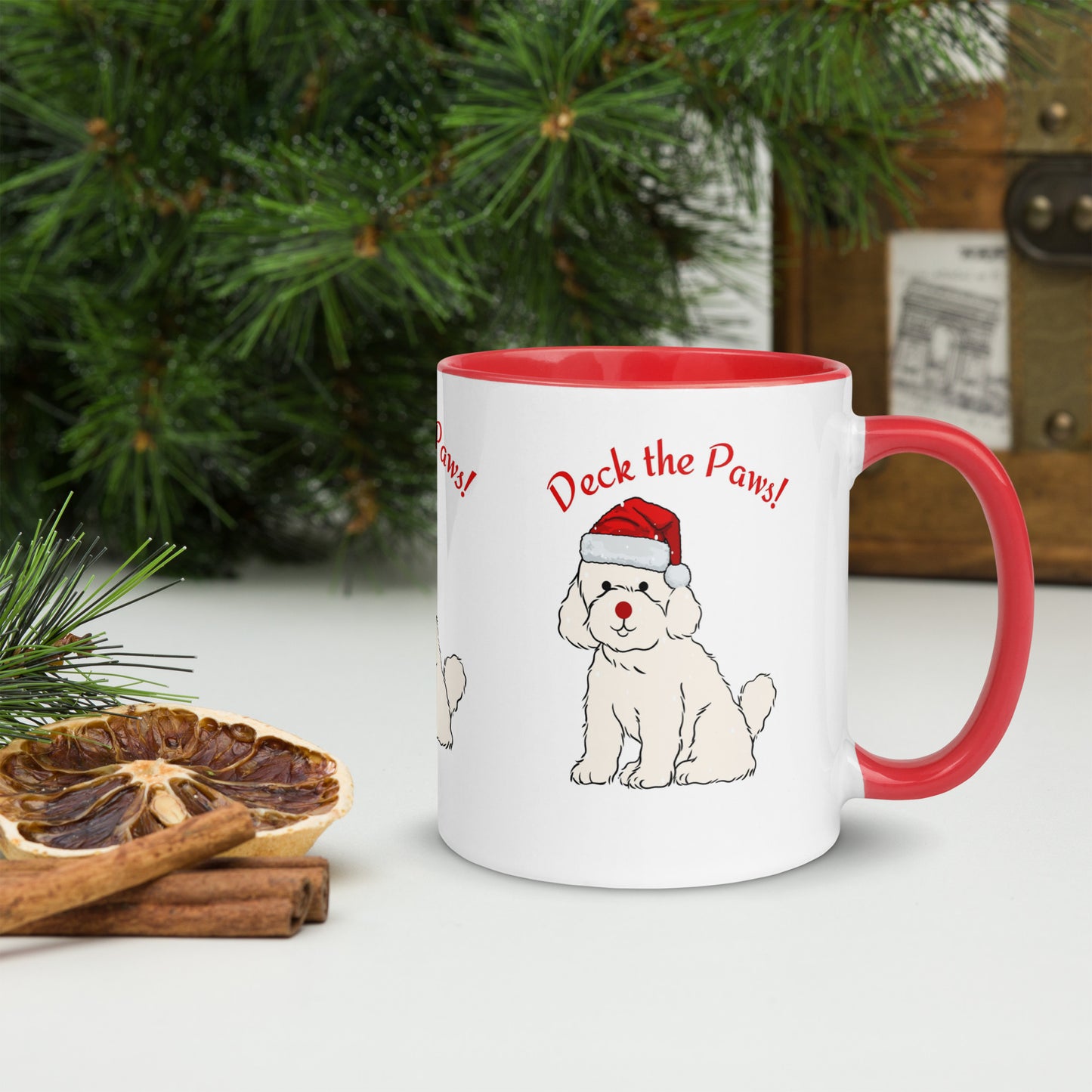 11 oz. Seasonal Drinkware Collection: 'Deck the Paws' Christmas Mug for Inspired Sips. Explore our seasonal drinkware collection, featuring the 'Deck the Paws' Christmas mug. Start your holiday season with inspired sips! 