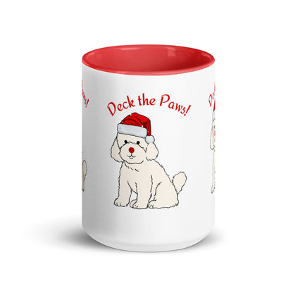 15 oz. Christmas Decor Idea: 'Deck the Paws' Mug. Discover a rustic Christmas decor idea with our 'Deck the Paws' mugs. The natural tones and cute design bring warmth, charm, and a touch of rustic inspiration to your holiday space.