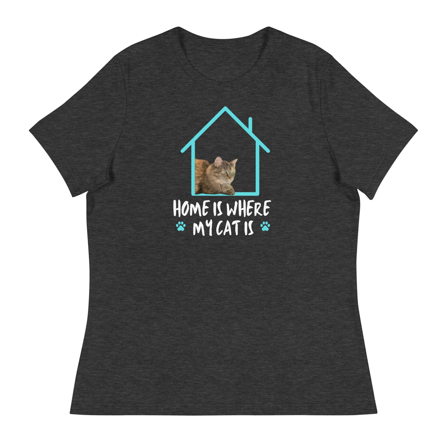 Personalization Cat T-Shirt - Great gift for Cat Lovers! Wrap up warmth and whimsy with our personalized cat shirt, available in both regular and plus sizes. A delightful holiday gift idea for cat lovers, featuring a custom kitten photo that adds a touch of personalized charm to any size.