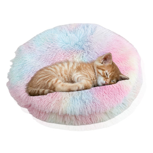 Plush Pet Bed: Luxurious Fluffy Comfort for Cats and Small to Medium Dogs