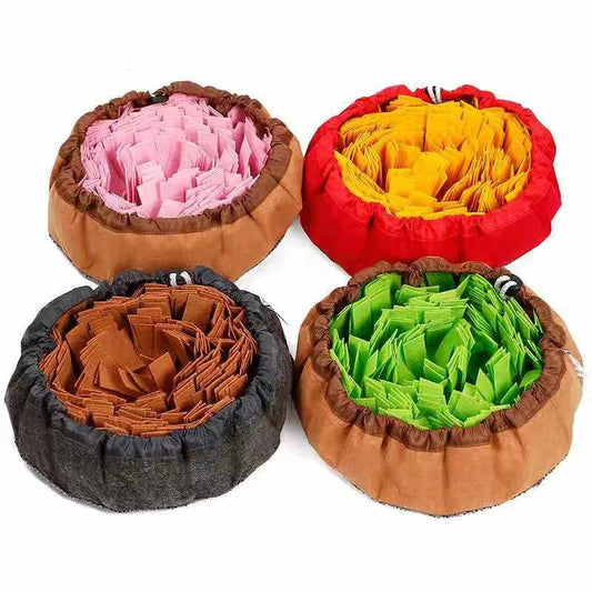 Washable Pet Dog Snuffle Mat: Interactive Smell Training Pad, Sniffing Puzzle Toy, Slow Feeding Bowl, and Food Dispenser Carpet for Dogs