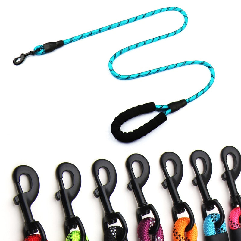 Reflective Puppy Leash: 150cm Soft-Sponge Handled Lead for Small Dogs - Perfect for Walking, Training, and Pet Supplies for Chihuahuas and Pugs