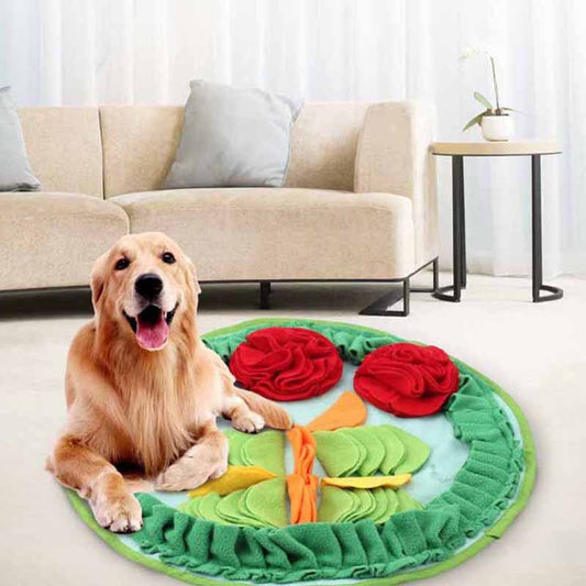 Washable Snuffle Mat: The Ultimate Nose-Smelling Sniffing Pad, Puzzle Toy, Slow Feeding Bowl, and Food Dispenser, Perfect for Training Your Dog and Engaging Their Senses! T